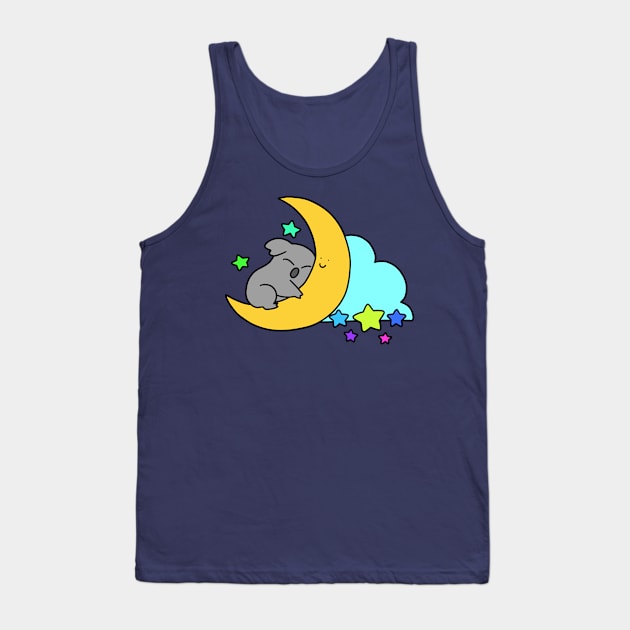 Koala Hugging a Crescent Moon Tank Top by saradaboru